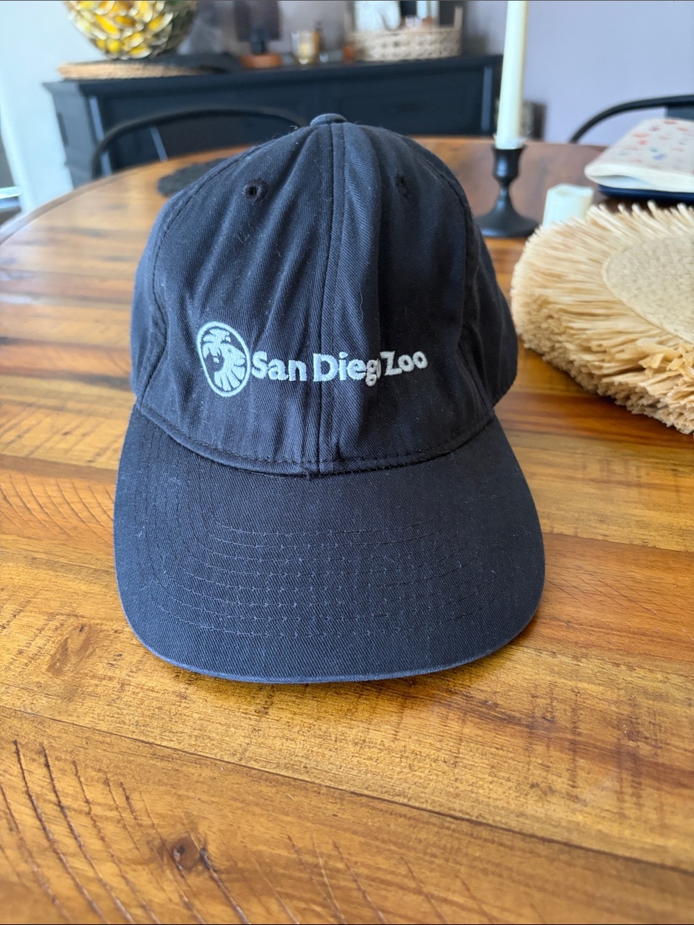 San Diego Zoo Black Baseball Cap